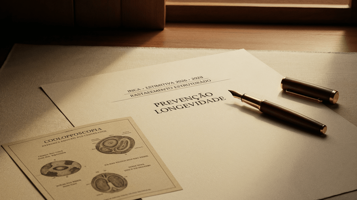 Documento com a Estimativa 2026-2028 do INCA · rastreamento estruturado diante de 781 mil casos de câncer por ano