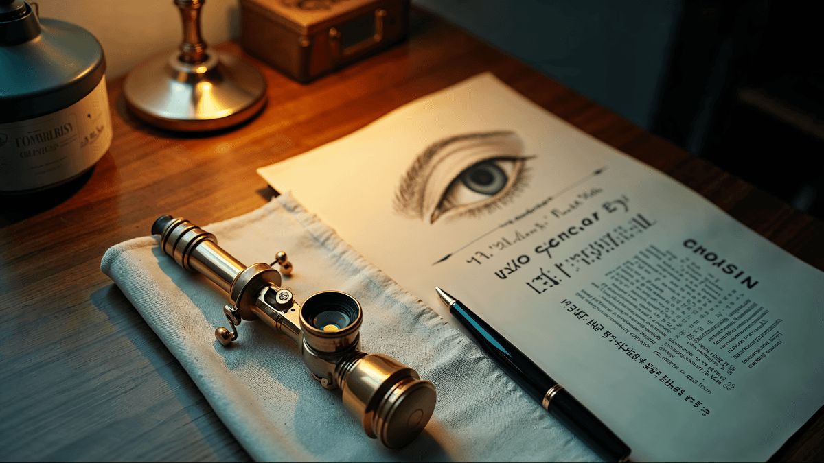Oftalmoscópio, tabela de Snellen e anatomia ocular · cuidado ocular longitudinal do Programa Lumen